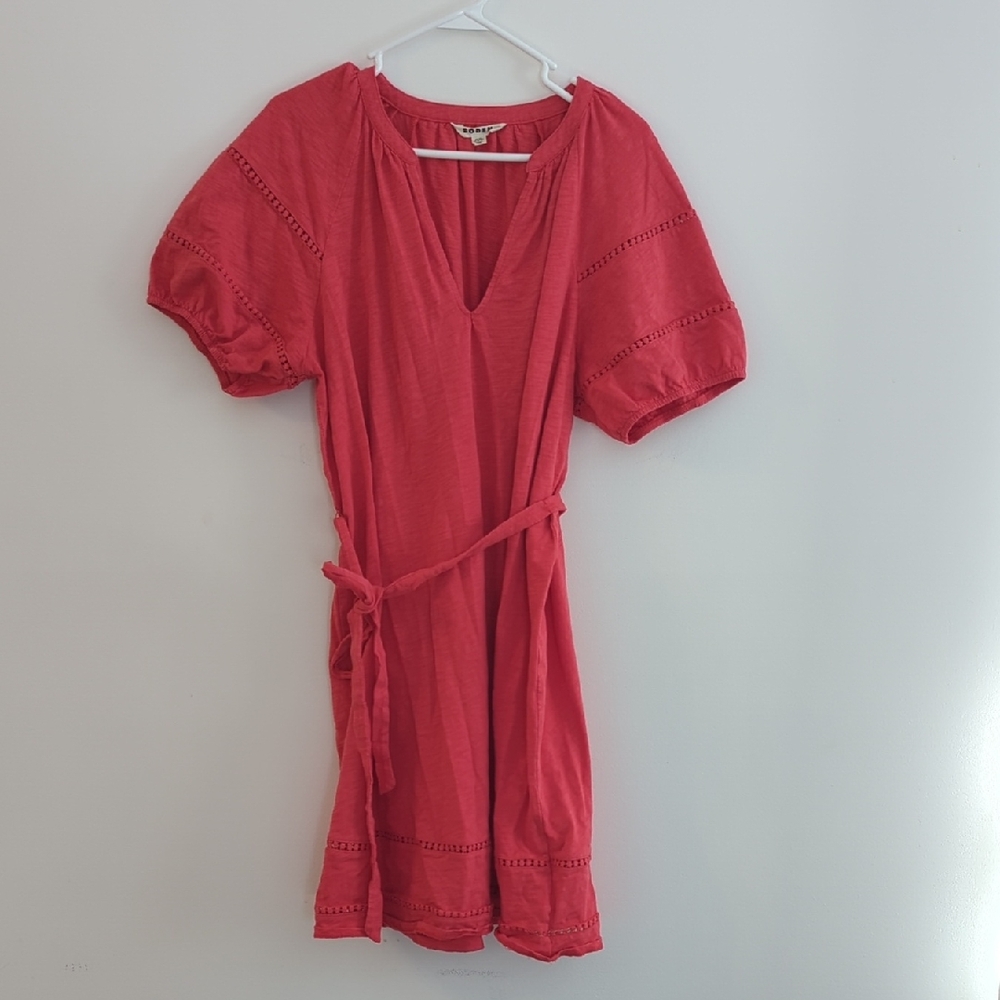 2/$40 - Boden Weekender Dress in Coral with Tie Belt (US 20/22L)